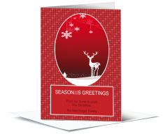Patterned Christmas Reindeer Cards 5.50